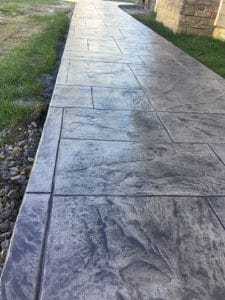 concrete walkway with texture